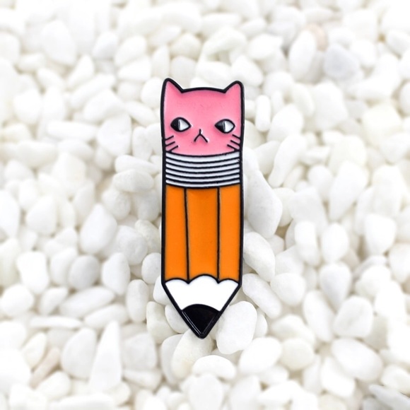 ‼️5 for $25 SALE‼️Cute Little Cat Pencil Pin - Picture 2 of 7